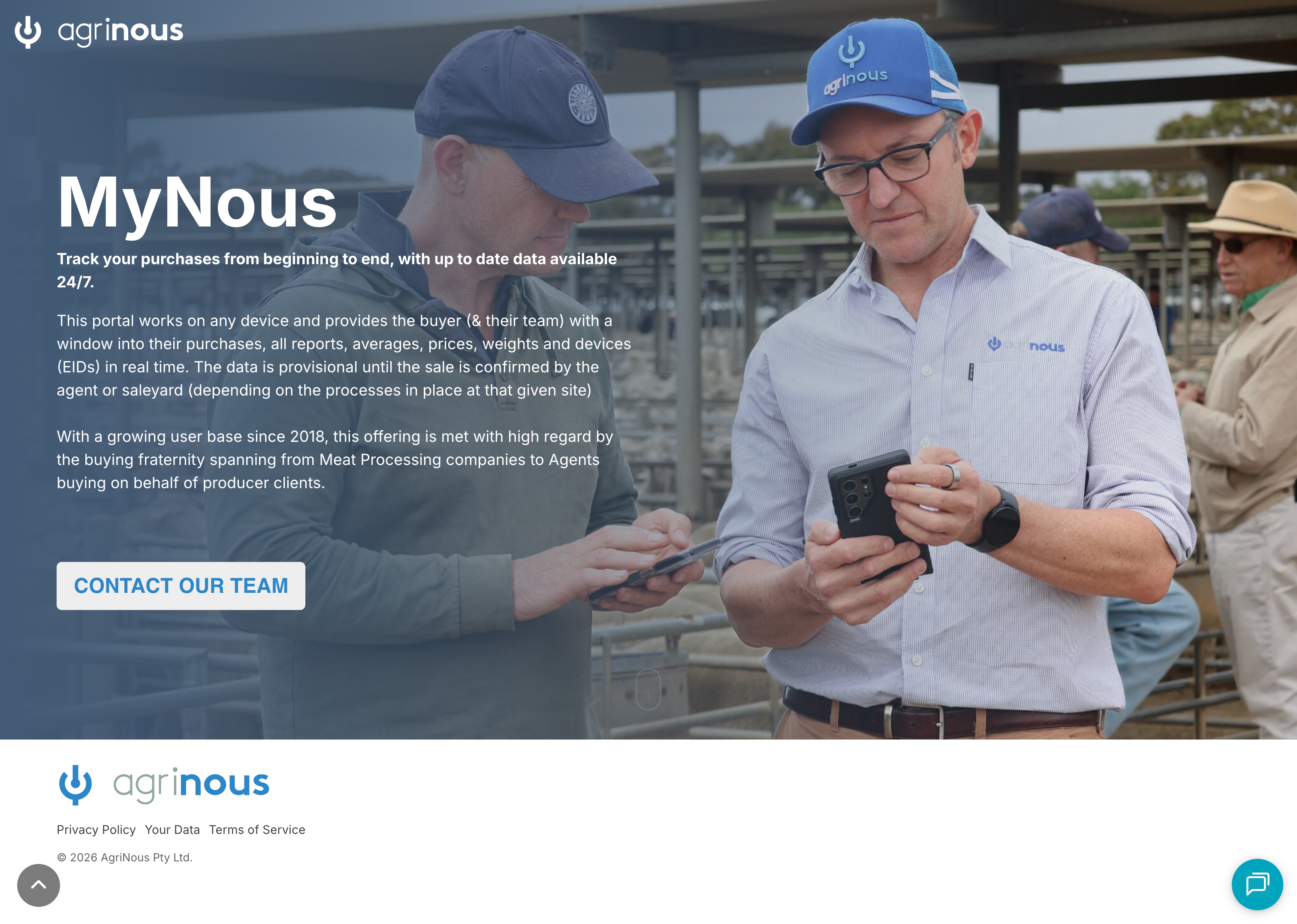MyNous - Livestock Buyer Portal